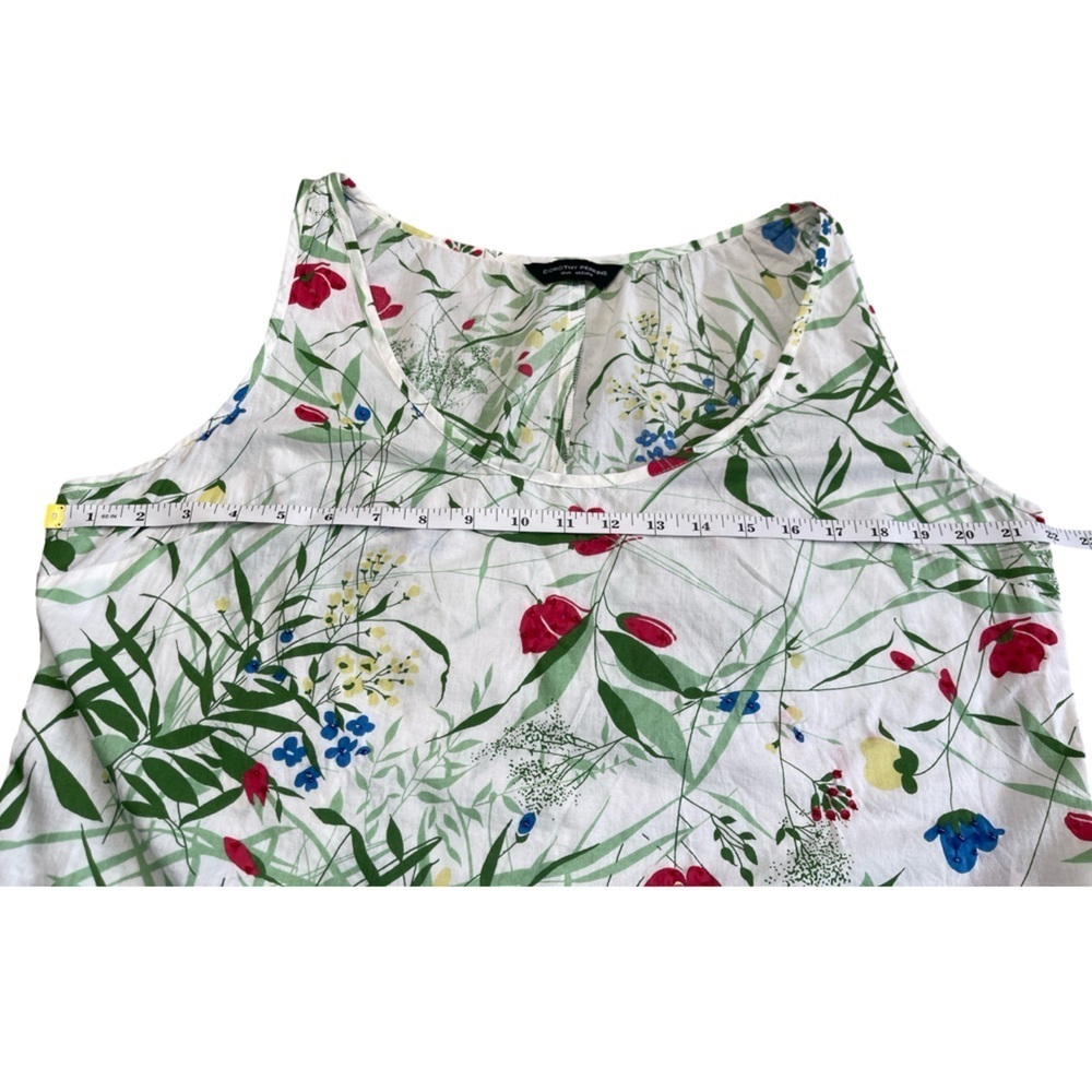 DOROTHY PERKINS FLORAL PEPLUM TANK COTTAGECORE BOTANICAL GARDEN PARTY -  SIZE 18 - Picture 7 of 14